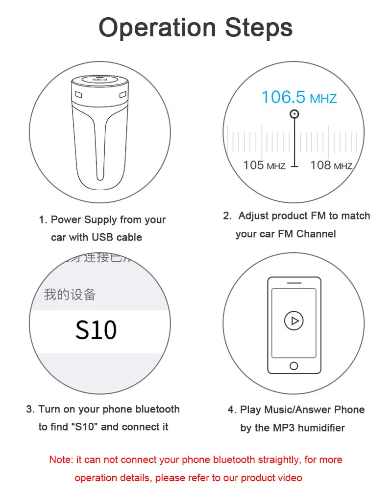 Новый Автомобильный увлажнитель воздуха Bluetooth 5 0 SQ MP3 ароматерапия диффузор