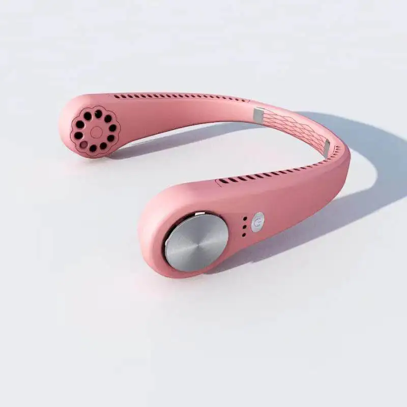 

NEW Mini Neck portable Fan convenient silent lazy hanging neck fan Portable Silent Bladeless Sports Fans For Outdoor Fan Cooling