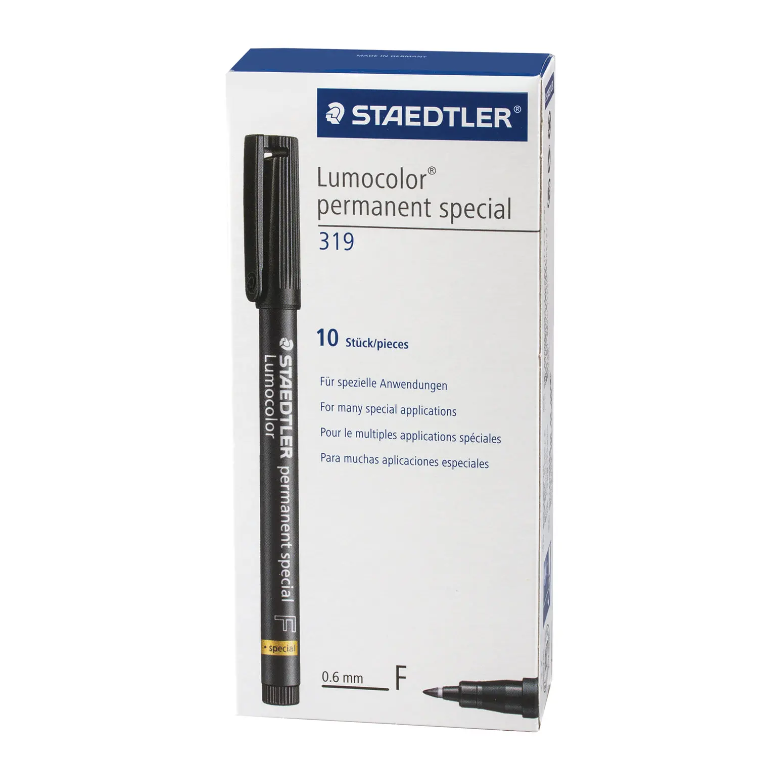 Маркер перманентный специальный для стекла STAEDTLER (Германия) КРАСНЫЙ круглый