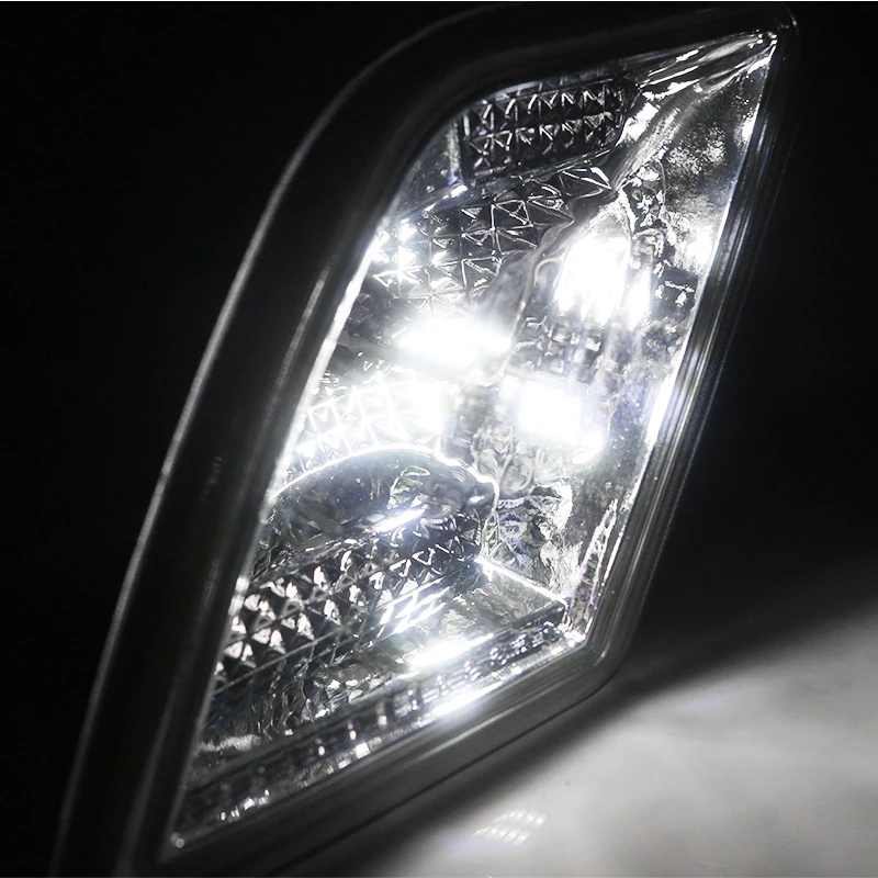 Plug& Play прозрачные линзы w/ошибок светодиодный лампы Комплект для 2008-11 Mercedes аэц W204 C250 C300 C350 AMG спереди боковой габаритный фонарь