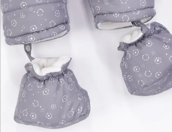 

New autumn and winter baby cotton-padded overalls thickened warm Outdoor For winter coat newborns baby Romper