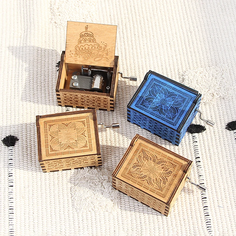 Резная ручная Музыкальная Шкатулка Деревянная Игра престолов рождественские