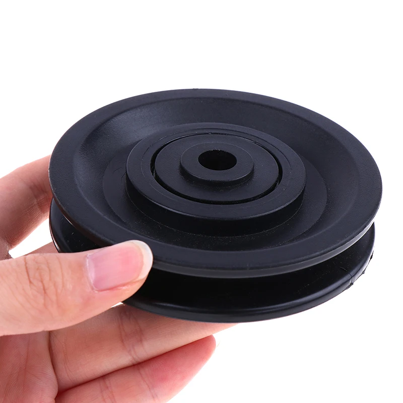 

90mm Diameter Nylon Bearing Pulley Wheel Cable Gym Fitness Equipment Part