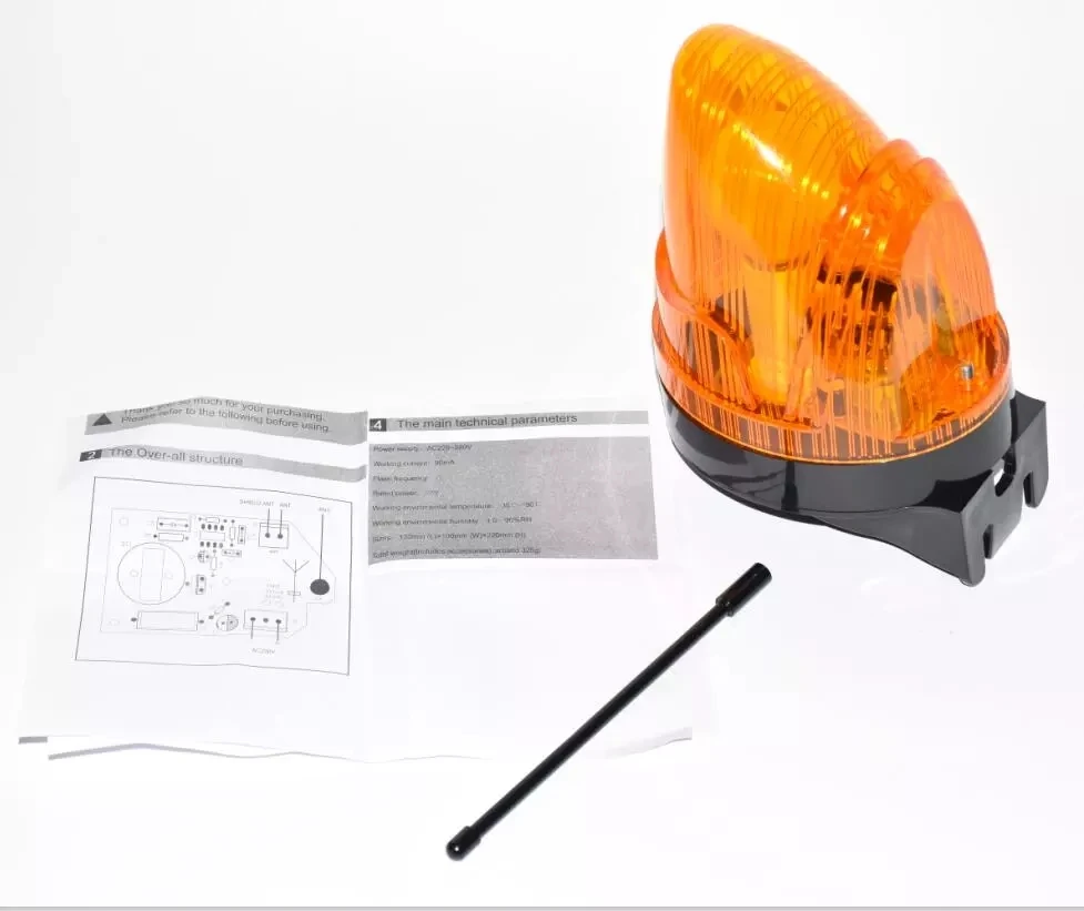 Светодиодсветильник лампа-вспышка для раздвижных ворот гаража 220 В переменного