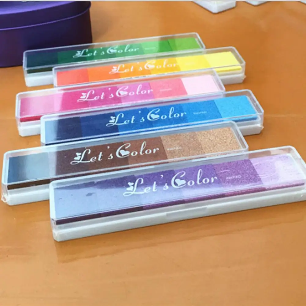 Цветная чернильная подставка для скрапбукинга печати детское украшение