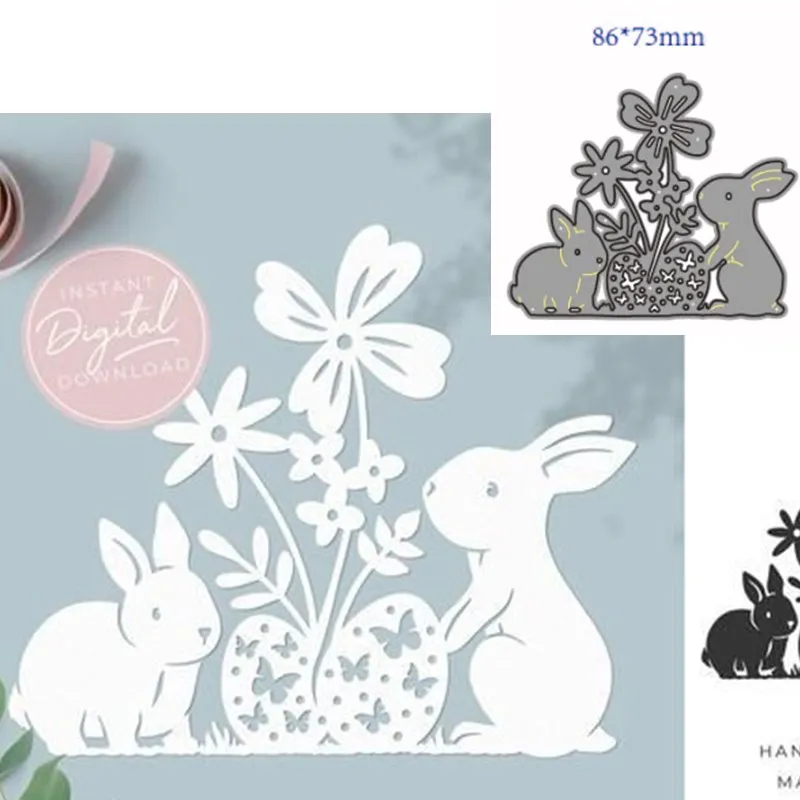 

Металлические Вырубные штампы форма животное кролик Украшение скрапбукинг бумага рукоделие Нож Форма лезвие перфоратор трафареты