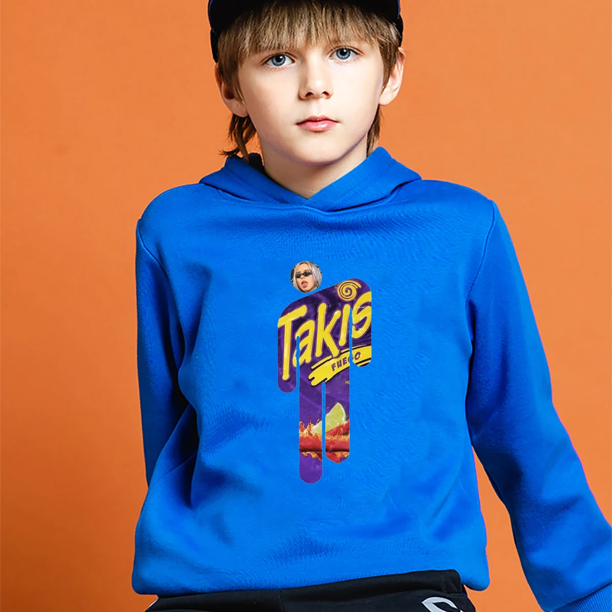 Hoodies 13 Новинка года; детские толстовки с капюшоном и принтом Billie Eilish для малышей; повседневные осенние толстовки для мальчиков и девочек; спортивная одежда с капюшоном для детей-подростков; Одежда для младенцев - Цвет: Hoodies 13