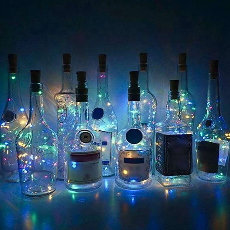 

20PCS 2M 20 LED Wine Bottle Fairy String Lights Cork Shaped Christmas Party Decoration