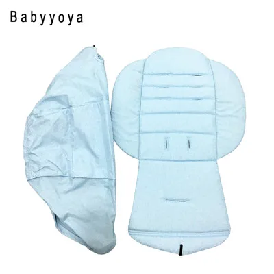 light blue Коляска капюшон и наматрасник козырек карман на молнии козырек от солнца крышка сиденье Подушка Мат для Детское yoya 175 коляска трон - Цвет: light blue