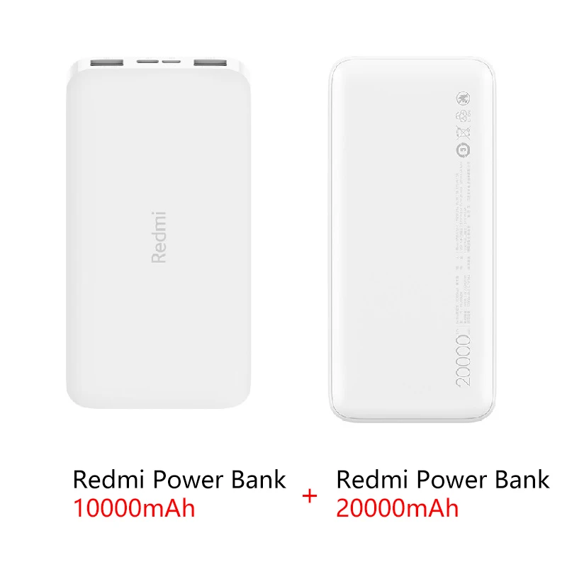 Xiaomi Redmi внешний аккумулятор 10000 мАч 20000 мАч Qi быстрое зарядное устройство портативное зарядное устройство Внешний аккумулятор - Цвет: 10000add 20000