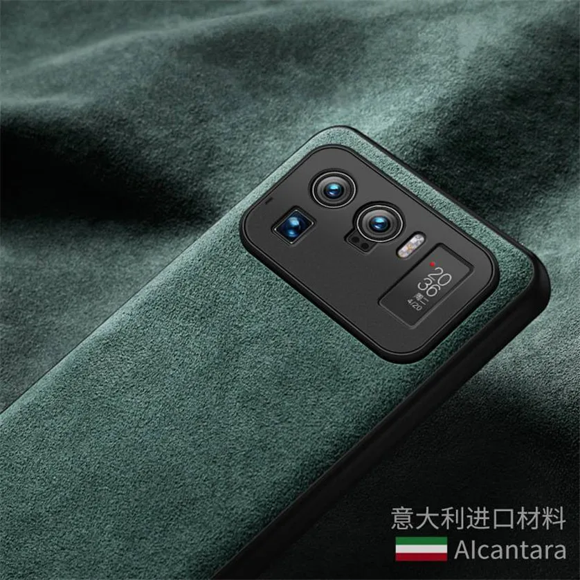 genuine alcantara case for xiaomi mi 11 ultra mi 10 pro mi 9 se leather case for xiaomi redmi note 10 pro k40 suede phone cover free global shipping