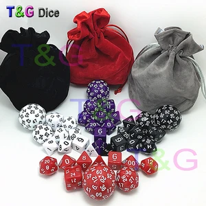 Лидер продаж, набор цифровых игральных костей 10 шт., высококачественные игральные кости T  G d4,d6,d8,d10,d %,d12, d20,d24,d30,d60 с сумкой для ролевых игр, подарок
