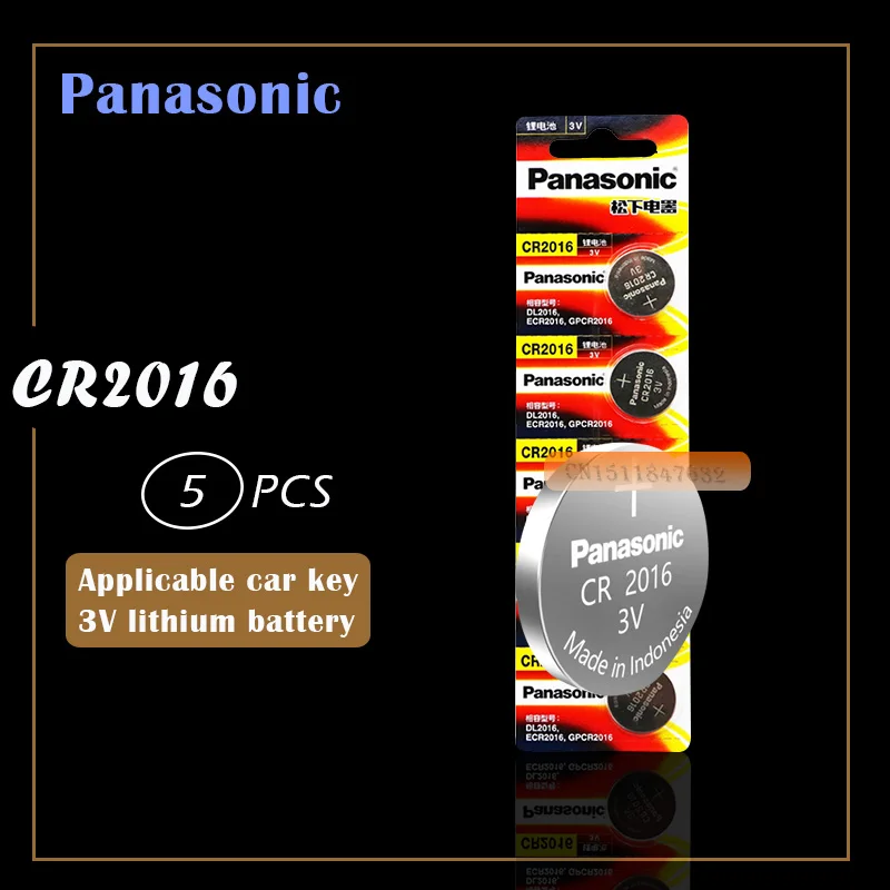 5 шт. оригинальный совершенно новый аккумулятор для PANASONIC cr2016 3 в кнопочный