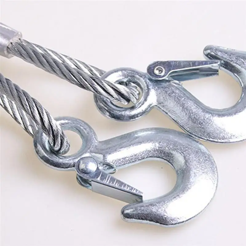 1 шт. 4 м автомобильный трос для буксировки прицеп 5 тонн специальный лебедок с