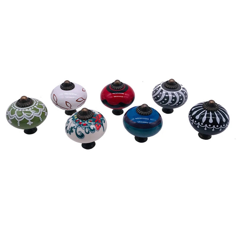 Кабинета ручка 1 шт. 40 мм керамический с одним отверстием туалетный столик Шкаф