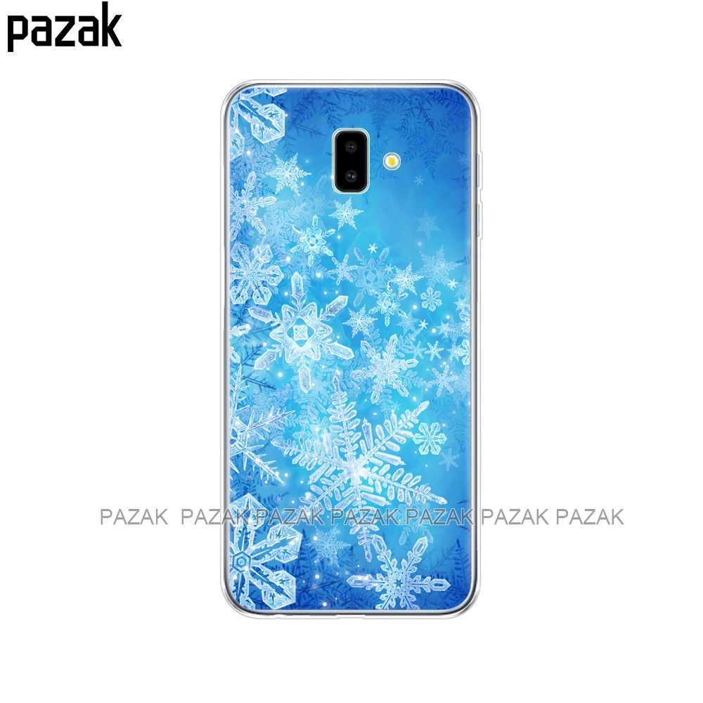 Силиконовый чехол для Samsung J6 Plus мягкий из ТПУ с рисунком Galaxy J6Plus 2018 + J 6 J610 J610F чехлы