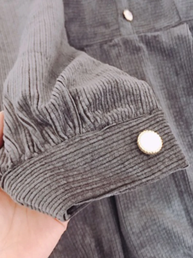 

Woman Dress 2021 Spring French Fashion Clothes Slim Waist Panelled Patchwork Puff Sleeve Lady Vintage Sweet Peter Japanese