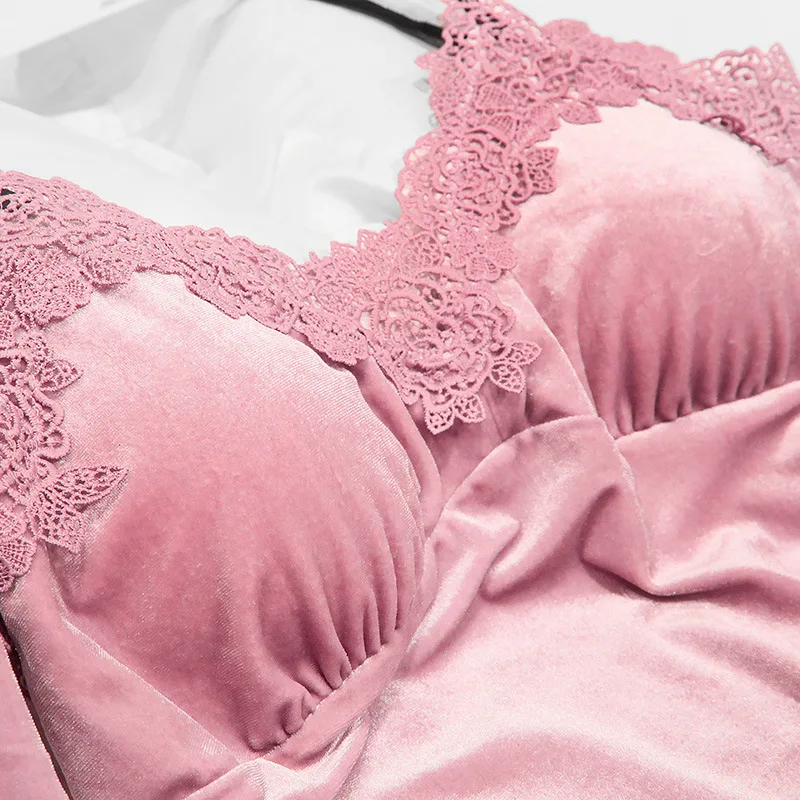 Женский пижамный комплект золотой бархат 4 шт. комплекты платьев пижамные