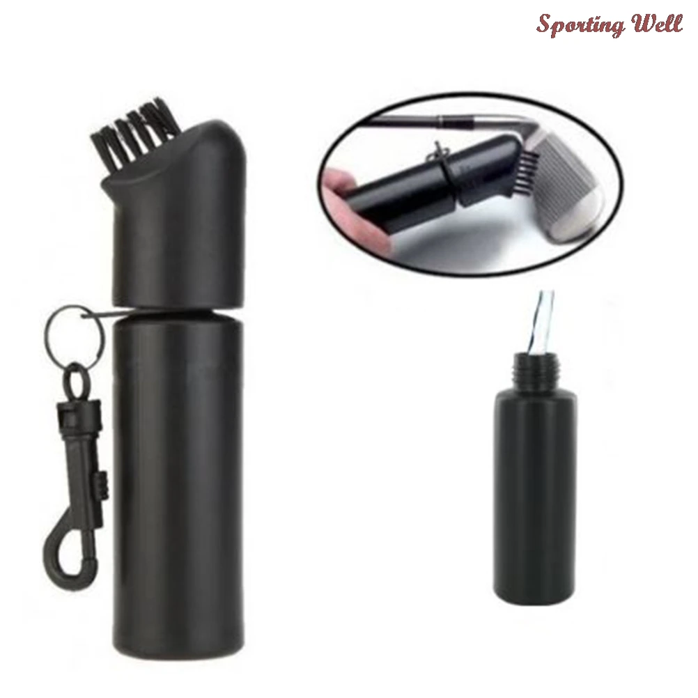 

НОВАЯ щетка для влажного очищения клюшки для гольфа, железный шарик для очистки клюшки для гольфа с бутылкой для воды, оборудование для голь...