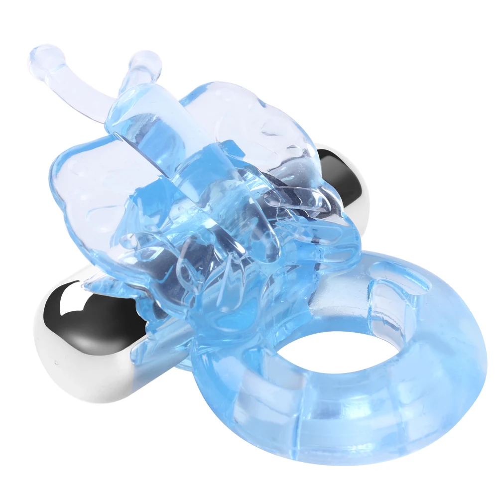 Бабочка вибратор пенис кольцо Мощный вибрационный эластичный желе секс игрушка