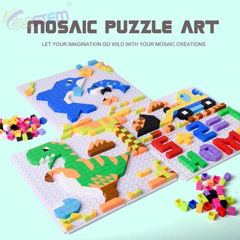 Детские развивающие Пазлы DIY игрушки Кубики Монтессори мышление интеллект