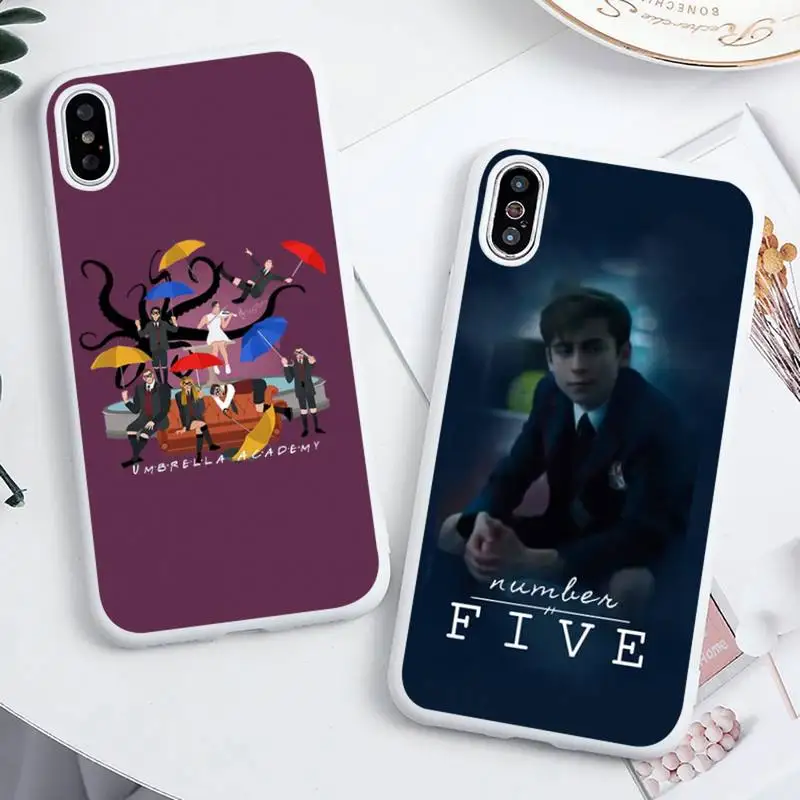 

The Umbrella Academy movie Phone Case Candy Color for iPhone 6 6S 7 8 11 12 XS X SE 2020 XR mini pro Plus MAX funda cover