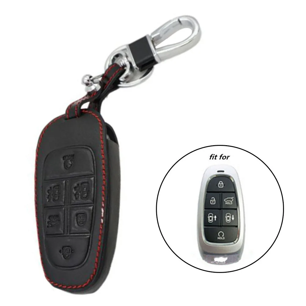 

100% Brand New Key Holder 6 Buttons Black Extremely Light High Quality