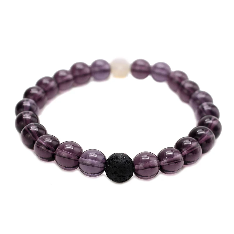 Австрийский Кристалл синтез блестящие бусины из лунного камня браслет для