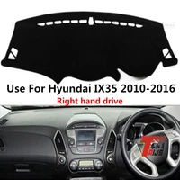 taijs factory simple anti uv polyester fibre car dashboard cover for hyundai ix35 2010 2016 right hand drive