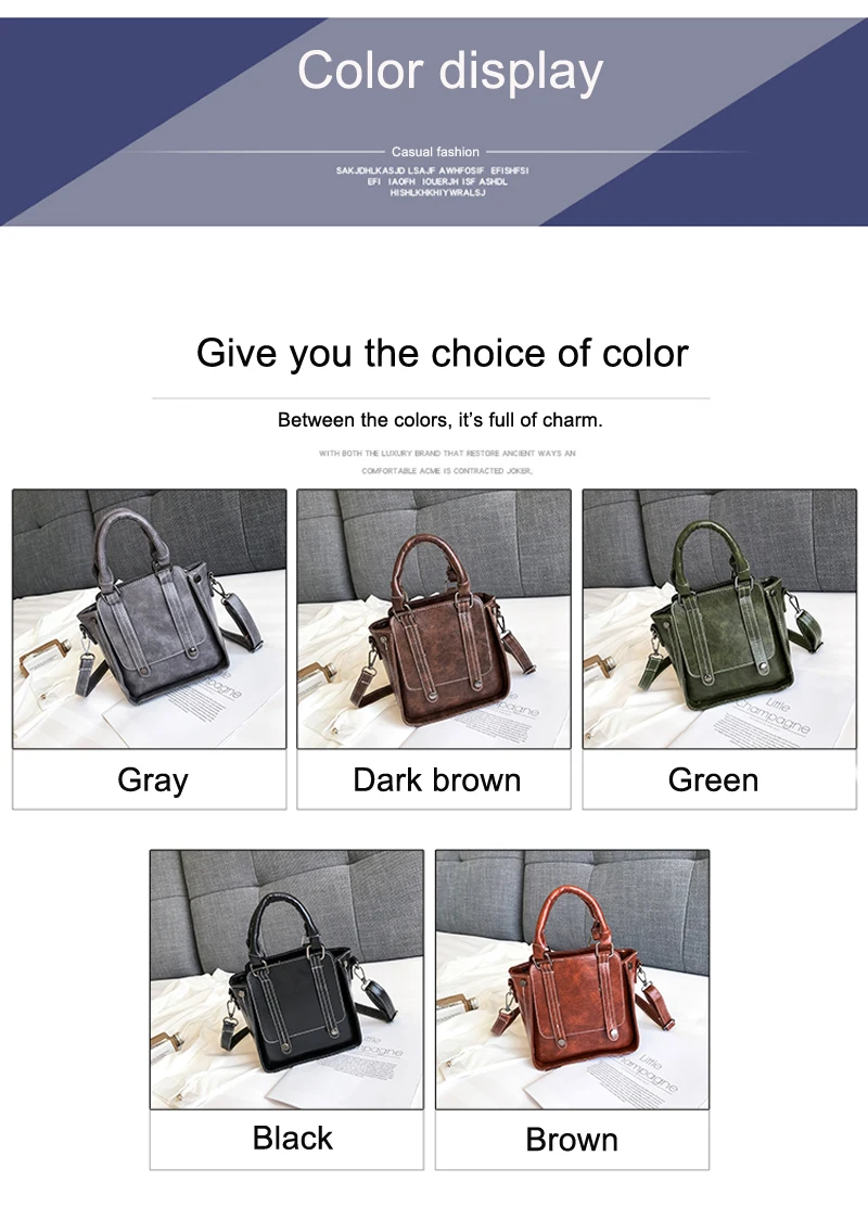 Женская сумка-мессенджер женская сумка 2019 брендовая модная однотонная на плечо