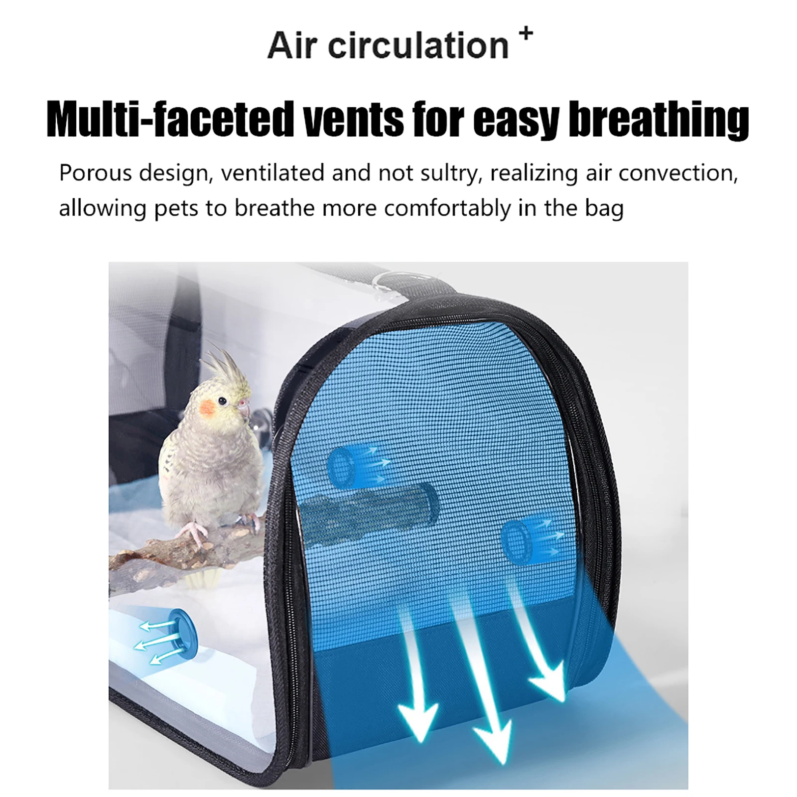 

TIANTIAN Sac De Transport Pour Oiseaux En PET - Transparent Et Respirant - Pour