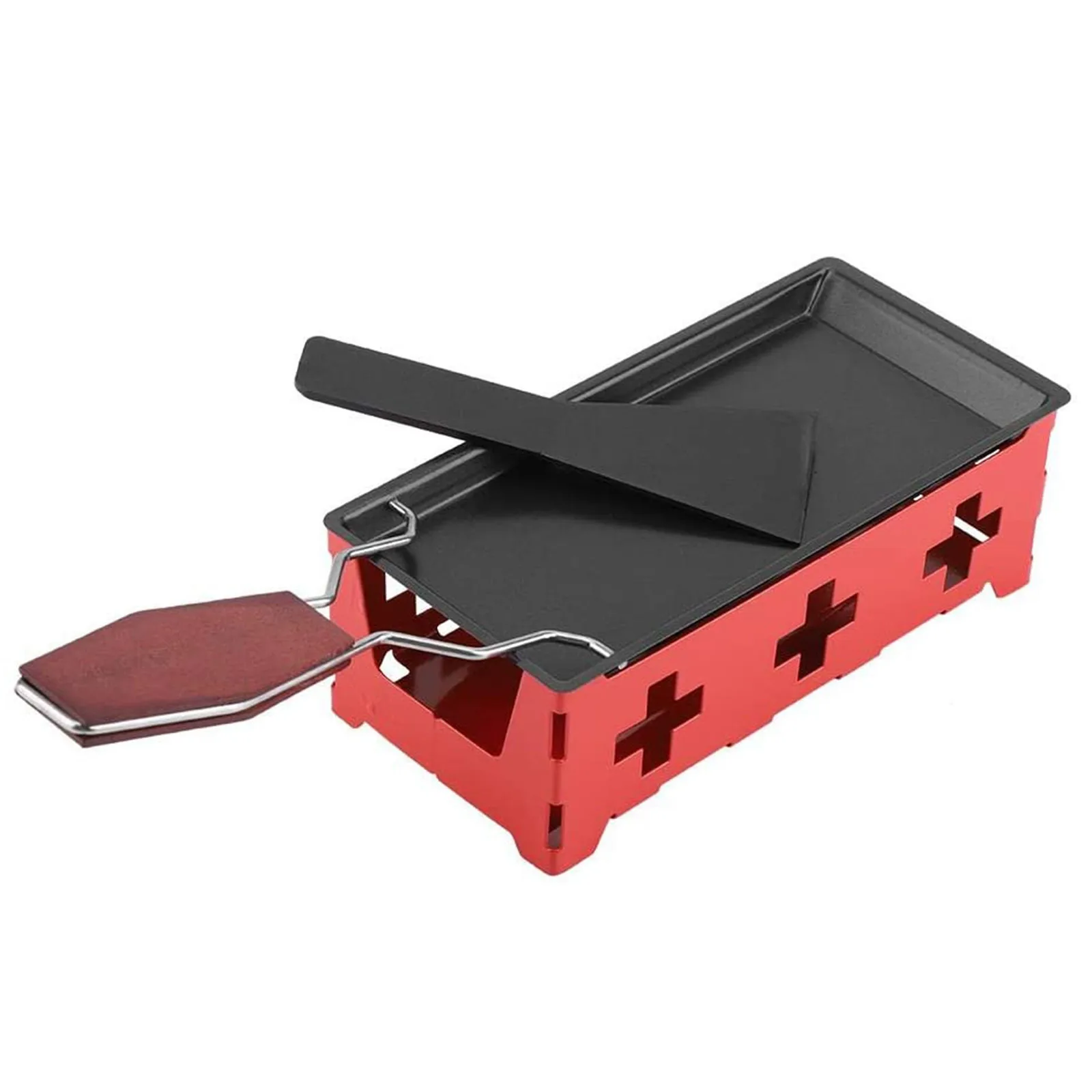 

Portable Mini Cheese Raclette Grill Non-stick Butter Cheese Grill Pan Home Durable Baking Tray Cheese Oven Kitchen Baking Tool