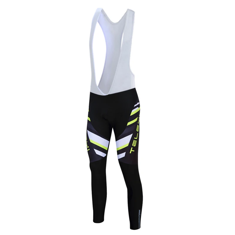 

Teleyi Winter Fleece Thermal Men Cycling Long Pants triathlon Outdoor Bicycle Wear bib Pants Top quality shockproof Bike Trouser
