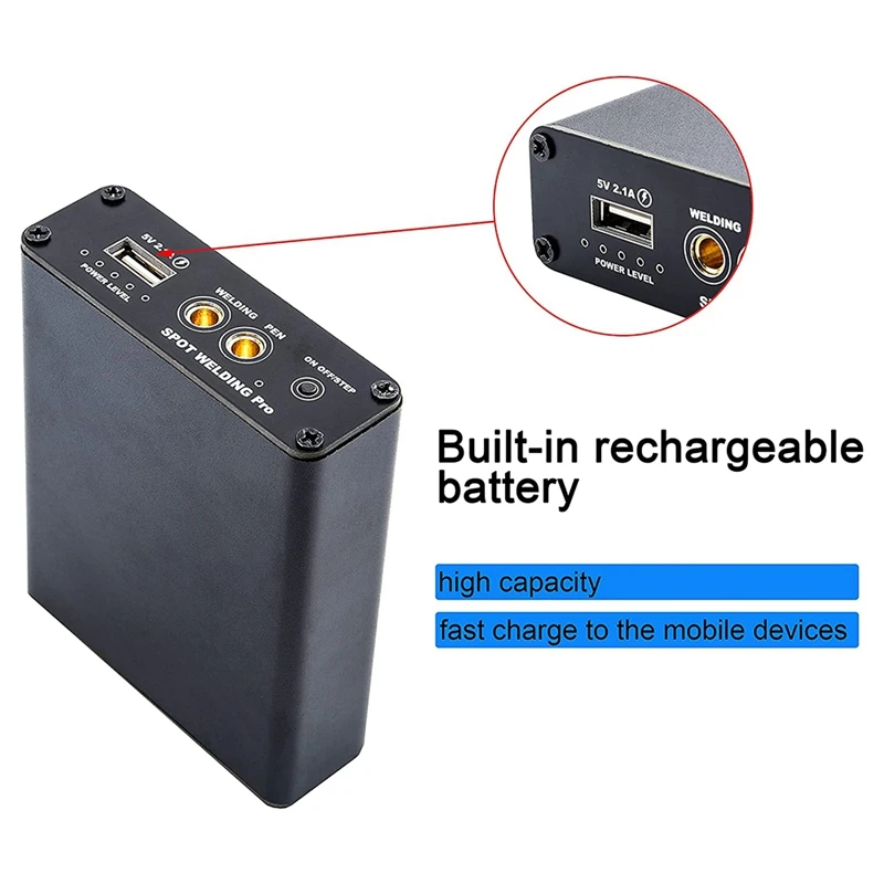 Портативный точечный сварочный аппарат с 5 зубьями регулируемый для 18650