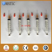 free shipping non sterilized 5 sets 1 inch 23g te premier dispensing needle tips with 10ccml syringe stopper
