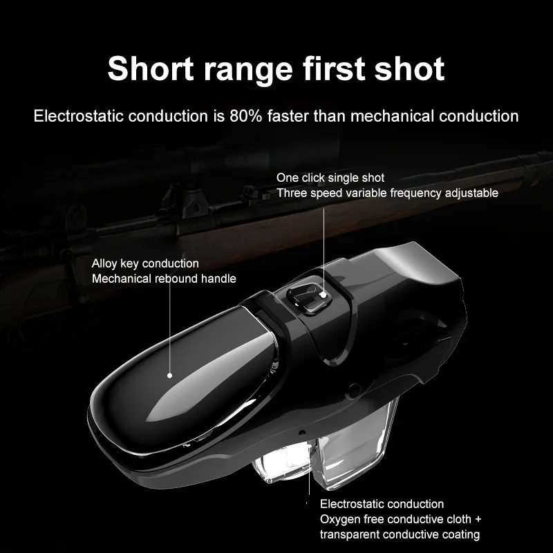 

New ABS For PUBG Game Controller Mobile Phone Gamepad Mobile Joystick Trigger Aim Shooting L1 R1 Key Button For IPhone Android