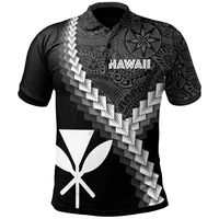 hawaii kanaka polo shirt coat of arms with polynesian tattoo summer 3d printed polo shirt men for women short sleeve t shirt 01