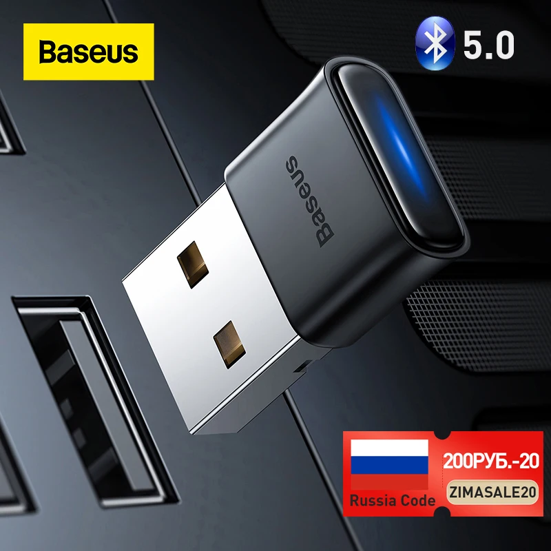 Baseus USB Bluetooth адаптер BA04 передатчик приемник Adaptador Bluetooth 5.0 беспроводное подключение наушников музыкальный аудио адаптер