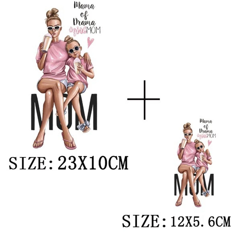 

Fashio Girl Iron On Transfer Sticker On Clothes Girl Iron On Patches For Clothing DIY Washable T-shirt Clothes Sticker Set