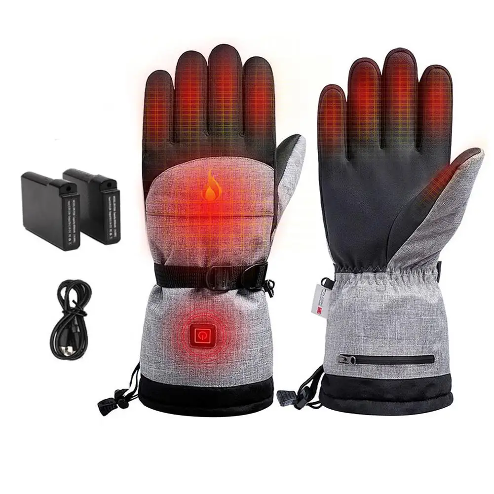 

Electric Heated Men Gloves Winter Thermal Warm Touchscreen Gloves 3 Modes For Outdoor Hiking Camping Fishing Skiing Sports