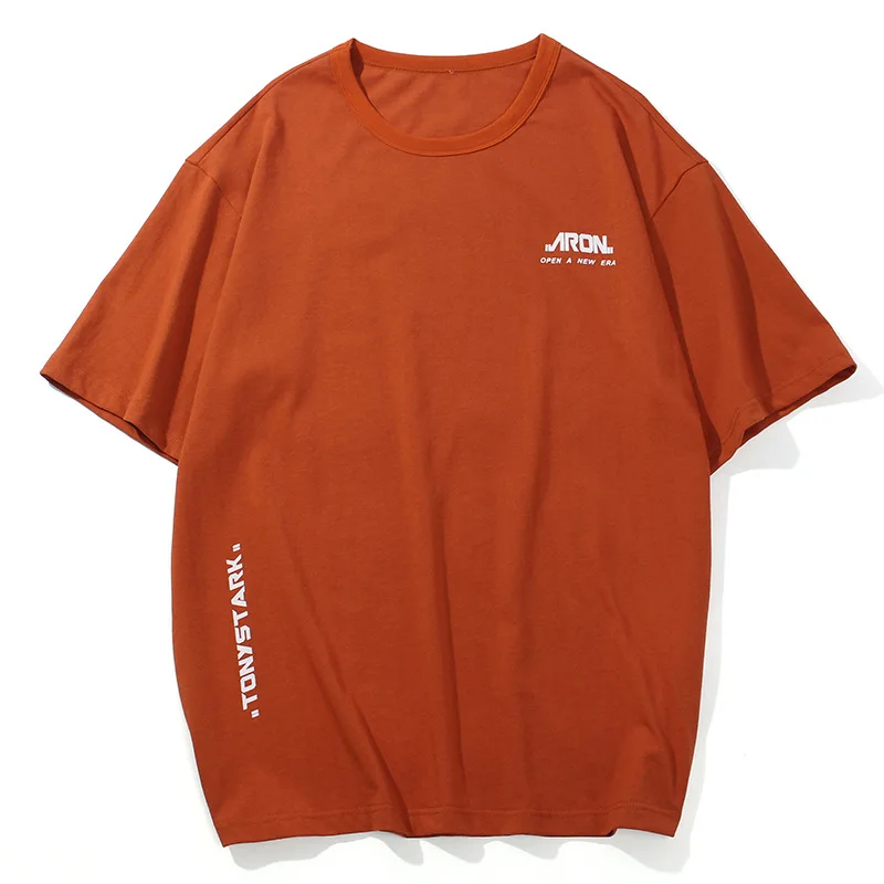 Футболка мужская оверсайз с коротким рукавом модная повседневная рубашка в