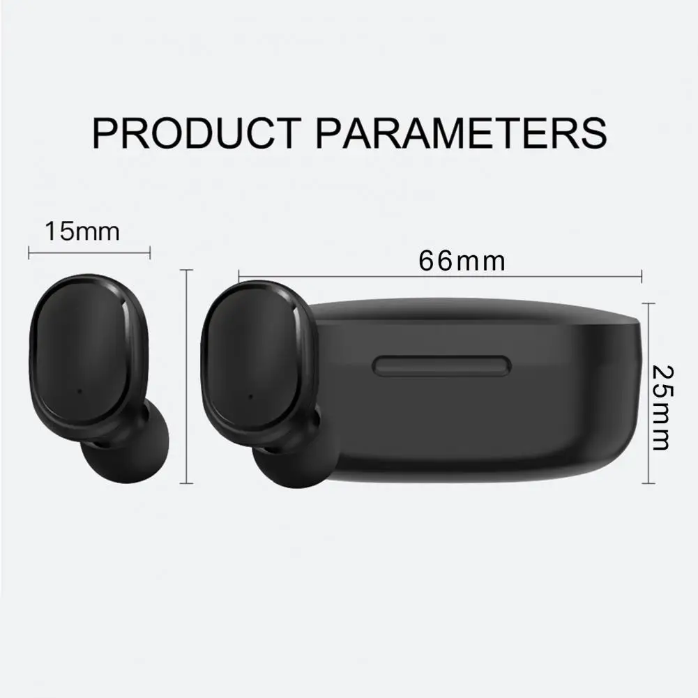 

E6S TWS Mini Portable Bluetooth 5.1 Wireless Rechargeable In-ear Sport Earphone