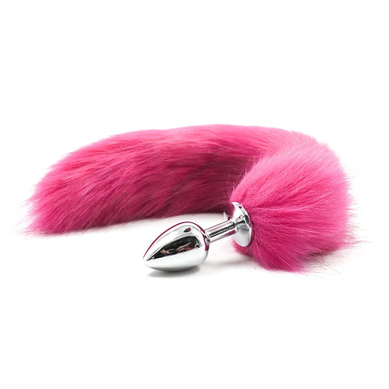 New Sexy Toys Metal Fake Fur Fox/Dog Tail Anal Plug Butt BDSM Flirt Anus for Women Adult Games Product Couples |
