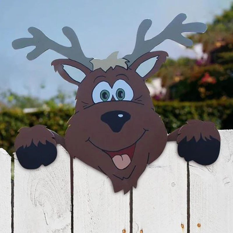 

Декоративный ограждение в виде Санта-Клауса для украшения сада на открытом воздухе, новый год 2022, рождественские подарки, рождественские ук...