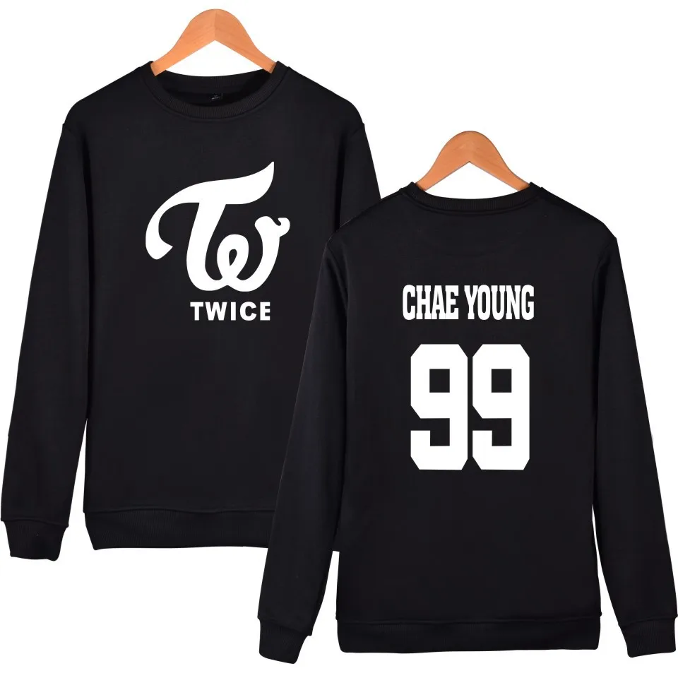 Двойная печать популярные группы 2017 Свитшот без капюшона женские корейские