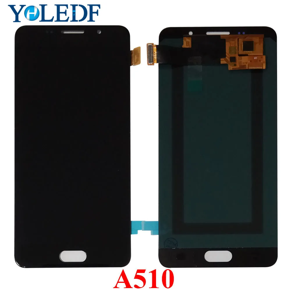 5 2 &quotсупер AMOLED ЖК дисплей для SAMSUNG Galaxy A5 2016 A510 A510F A510M SM кодирующий преобразователь