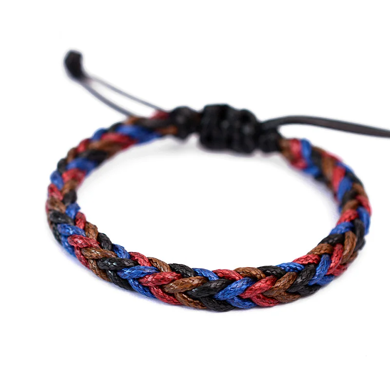 Грубый стиль мужской 8 нитей ручная плетеная тибетская буддийская работа узелки