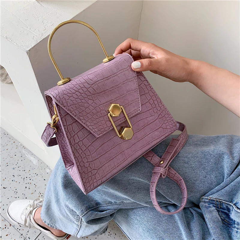 Женские сумки через плечо из искусственной кожи с каменным узором 2020 маленькие