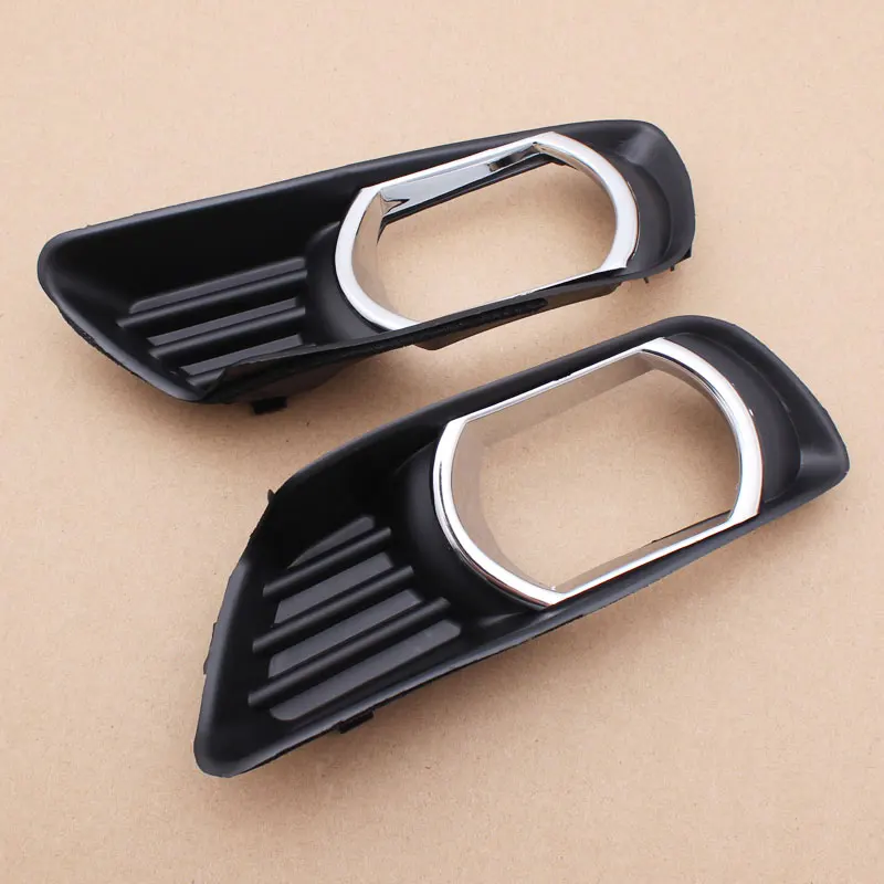 Автомобильный передний левый + правый нижний бампер черный пластиковый