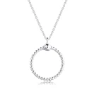Женское ожерелье из серебра 925 пробы, с круглой подвеской, без цепочки